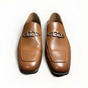 GUESS Men's Hawner Square Toe Slip On Dress Loafers